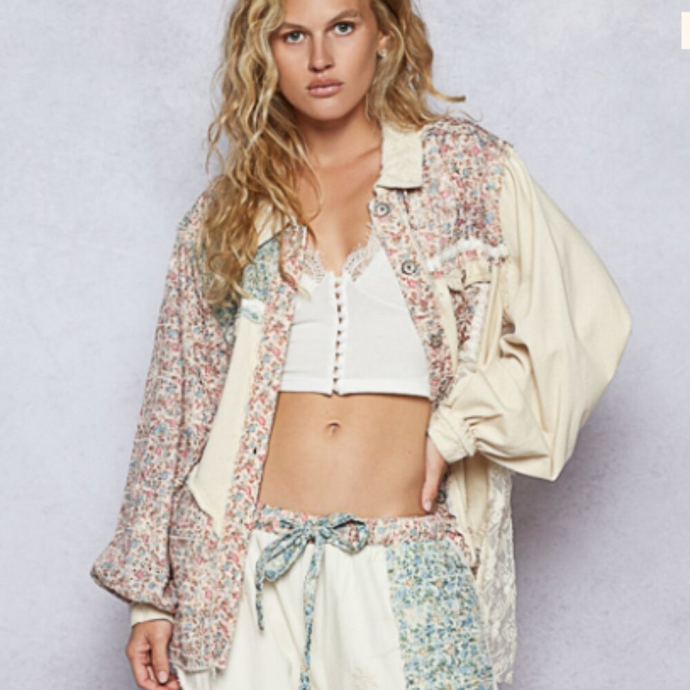 ❤️-RESTOCKED POL RELAXED FIT TOP/JACKET 100% COTTON